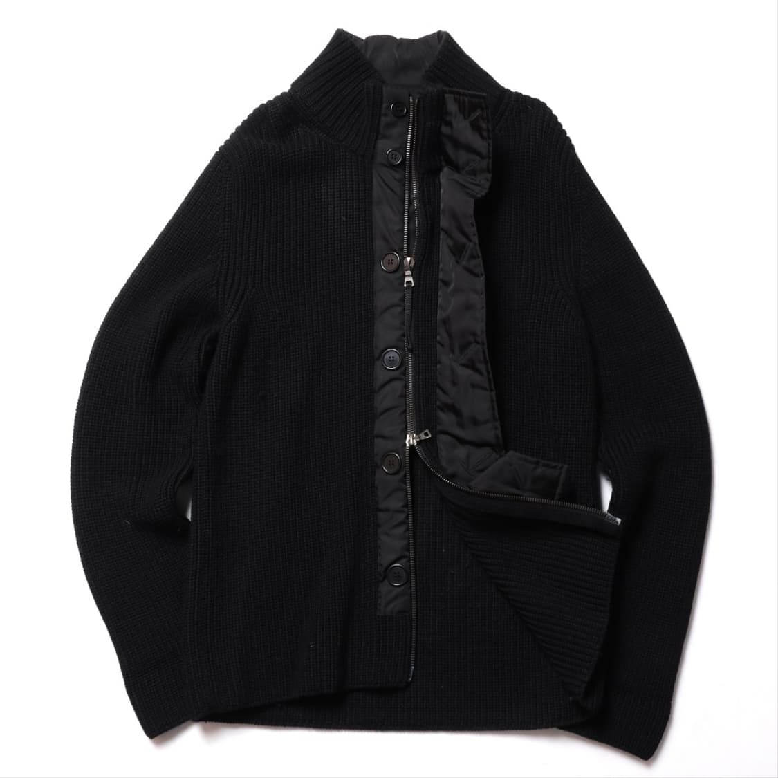프라다 Prada Black Wool Sweater Jacket 
 상품이미지2