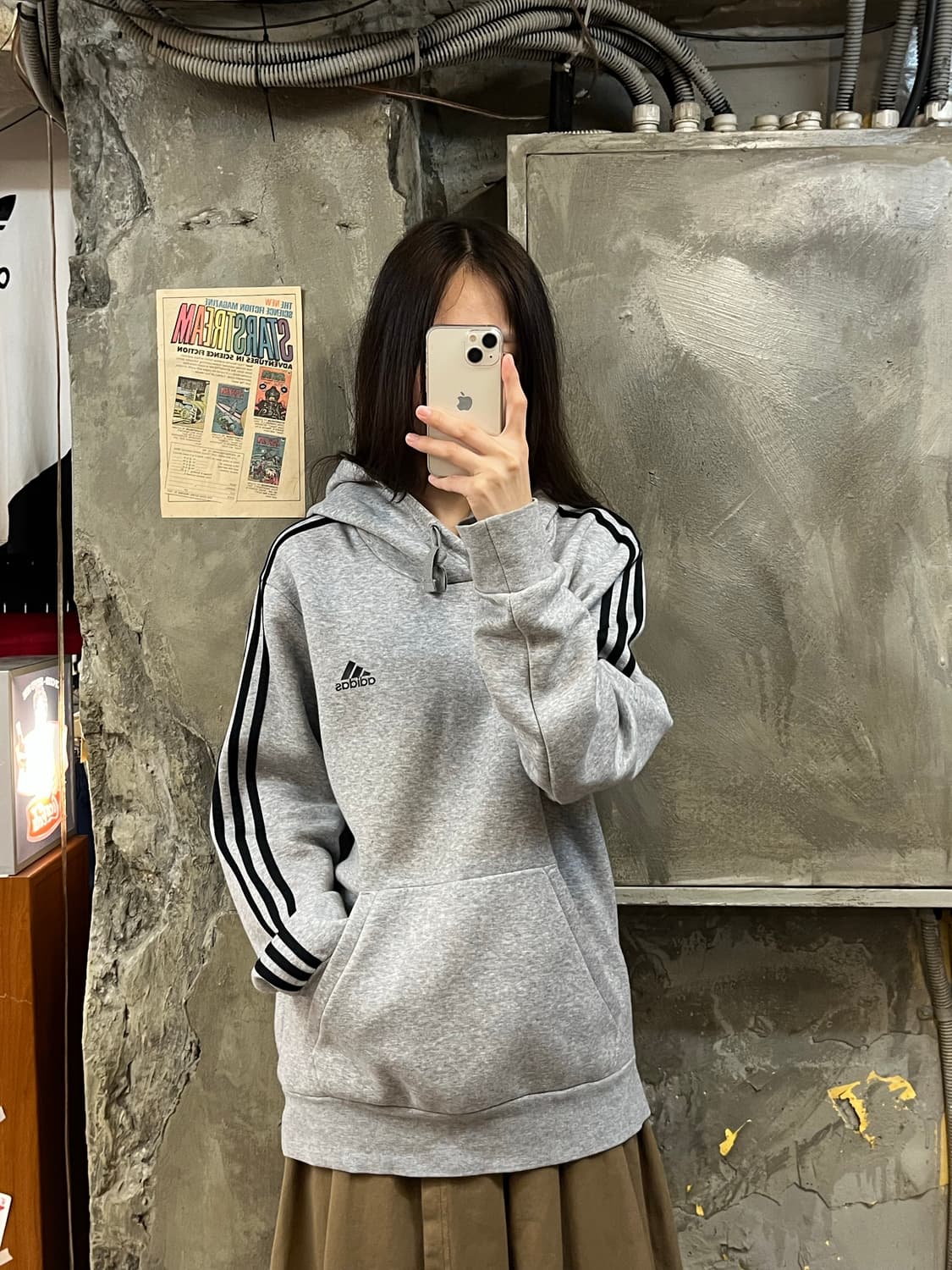 아디다스 후드티 그레이 2XL #csz439 상품이미지2