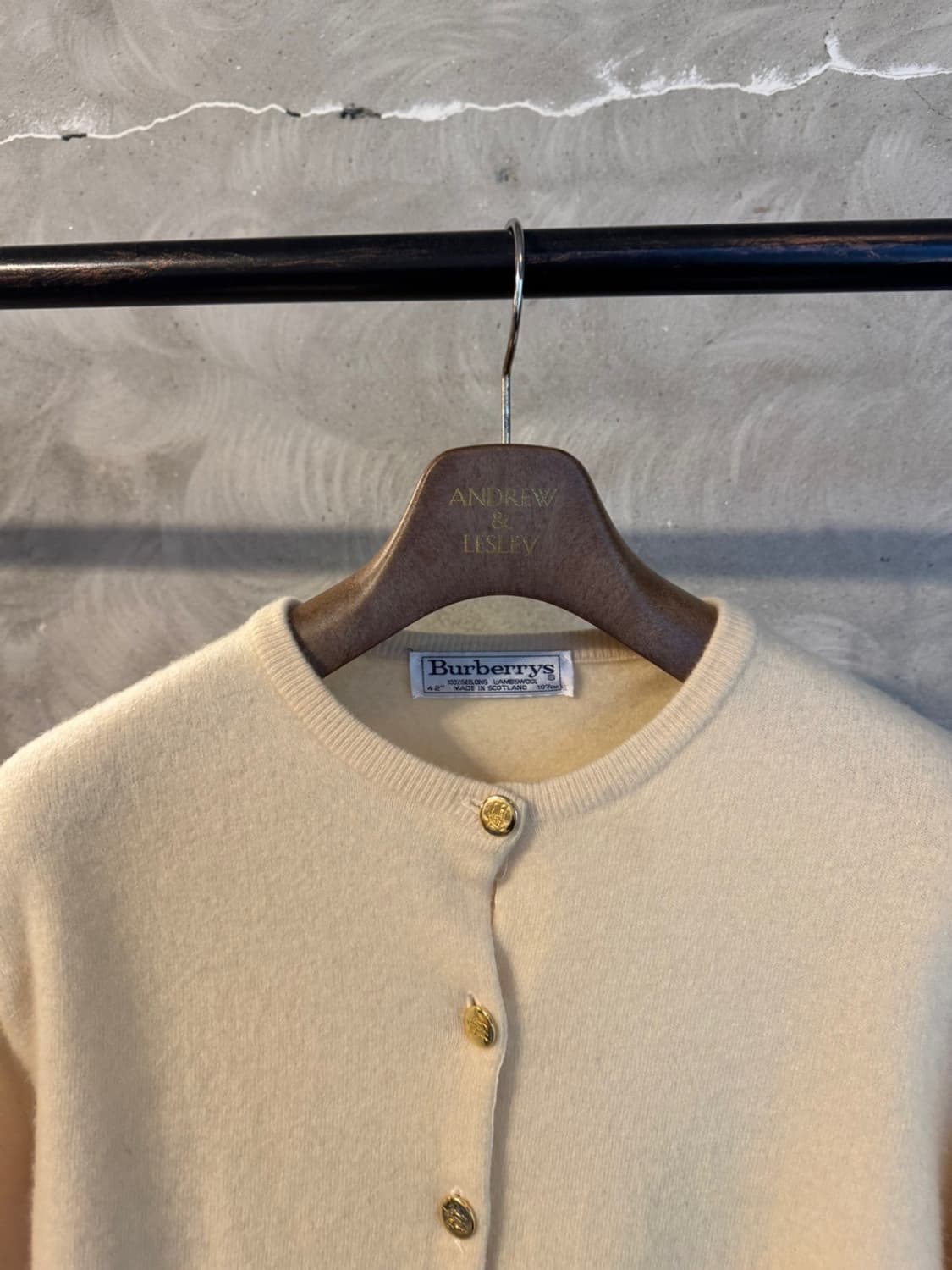 버버리 램스울 금장 가디건 55 상품이미지2