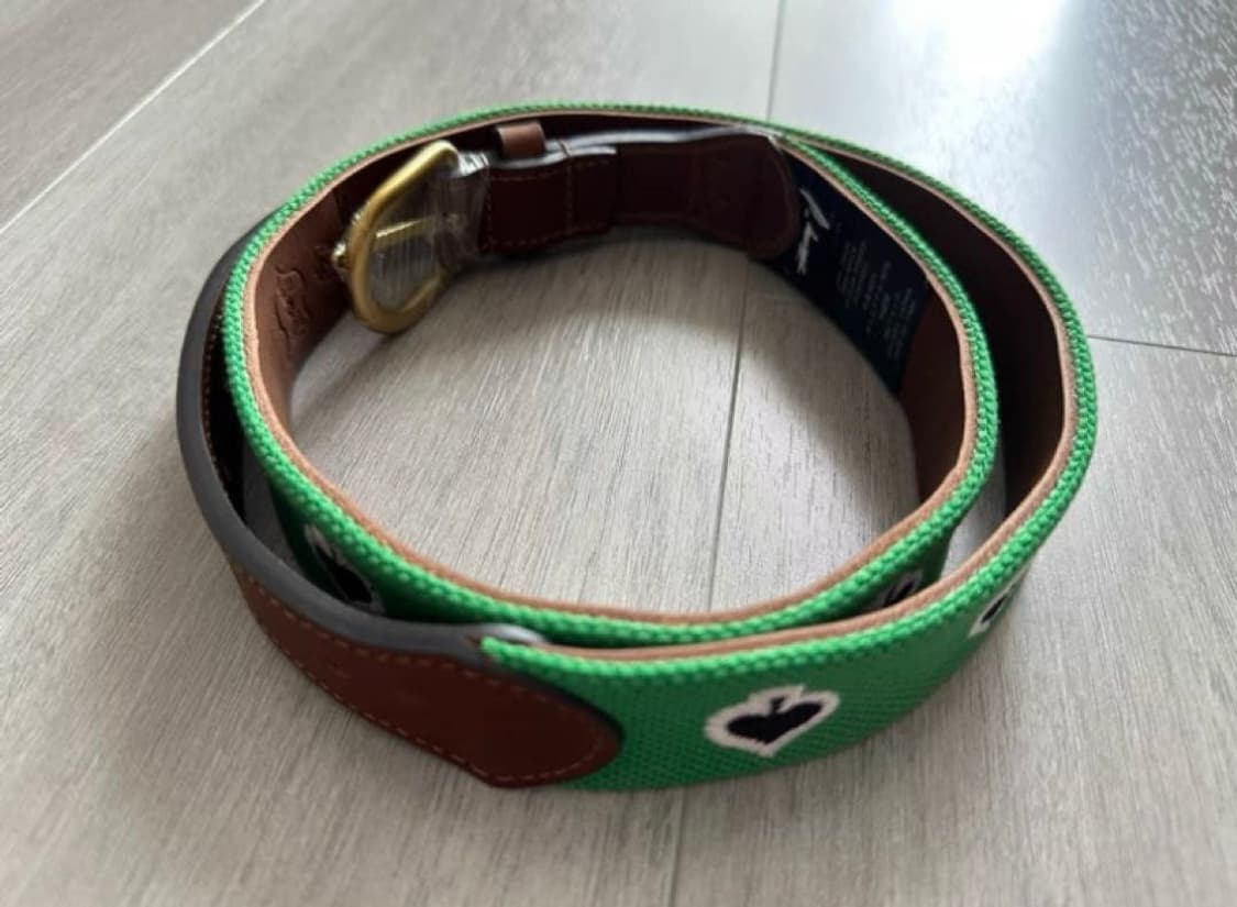 스투시 x 데님 티어스 니들 포인트 벨트 브라운 상품이미지3