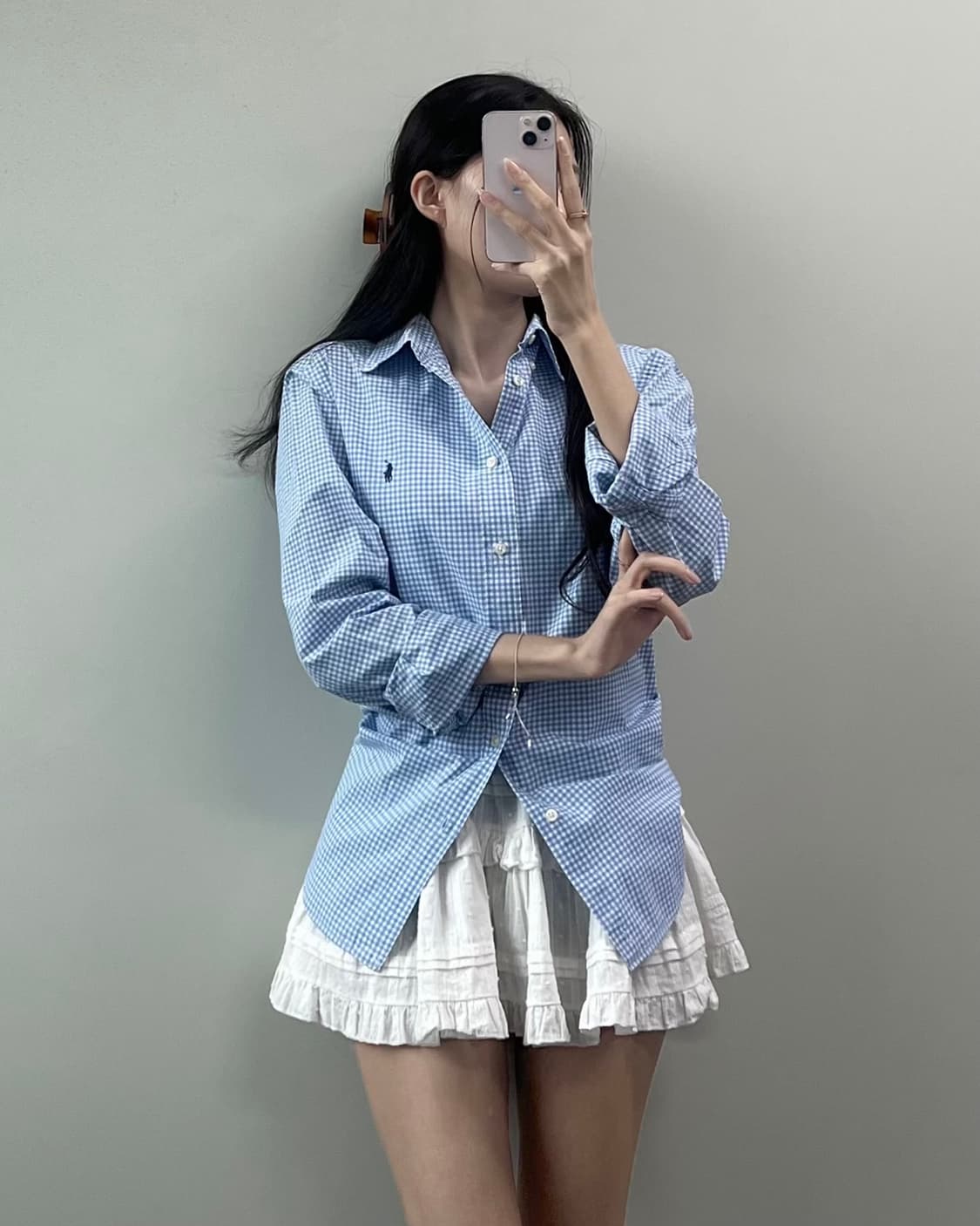 폴로 체크 셔츠  상품이미지2