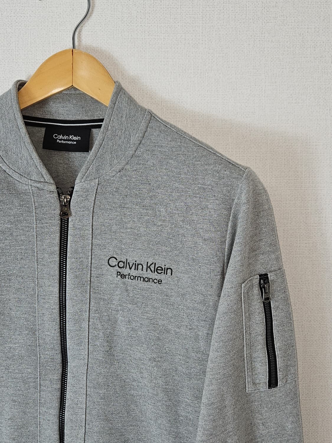 캘빈클라인 퍼포먼스 코튼 블루종 트레이닝 져지 집업 M (거의 새상품) 상품이미지2