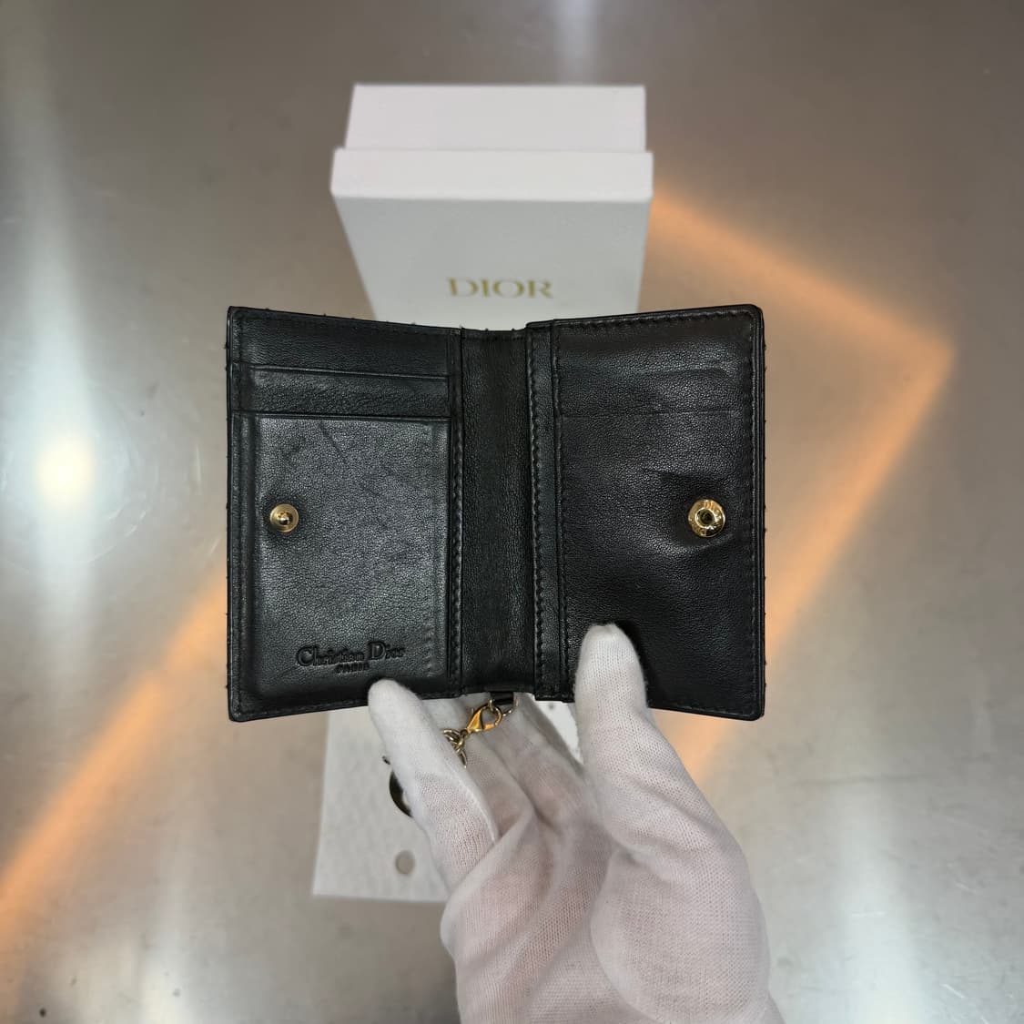 [리오브전포점] 디올 레이디 플랩 페이던트 까나쥬 카드지갑 상품이미지4