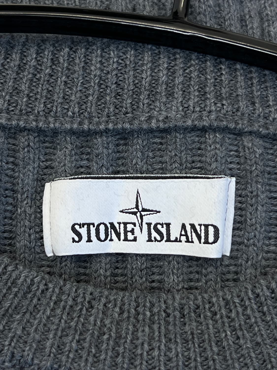 스톤아일랜드 와펜 그레이 골지 울 니트 상품이미지7