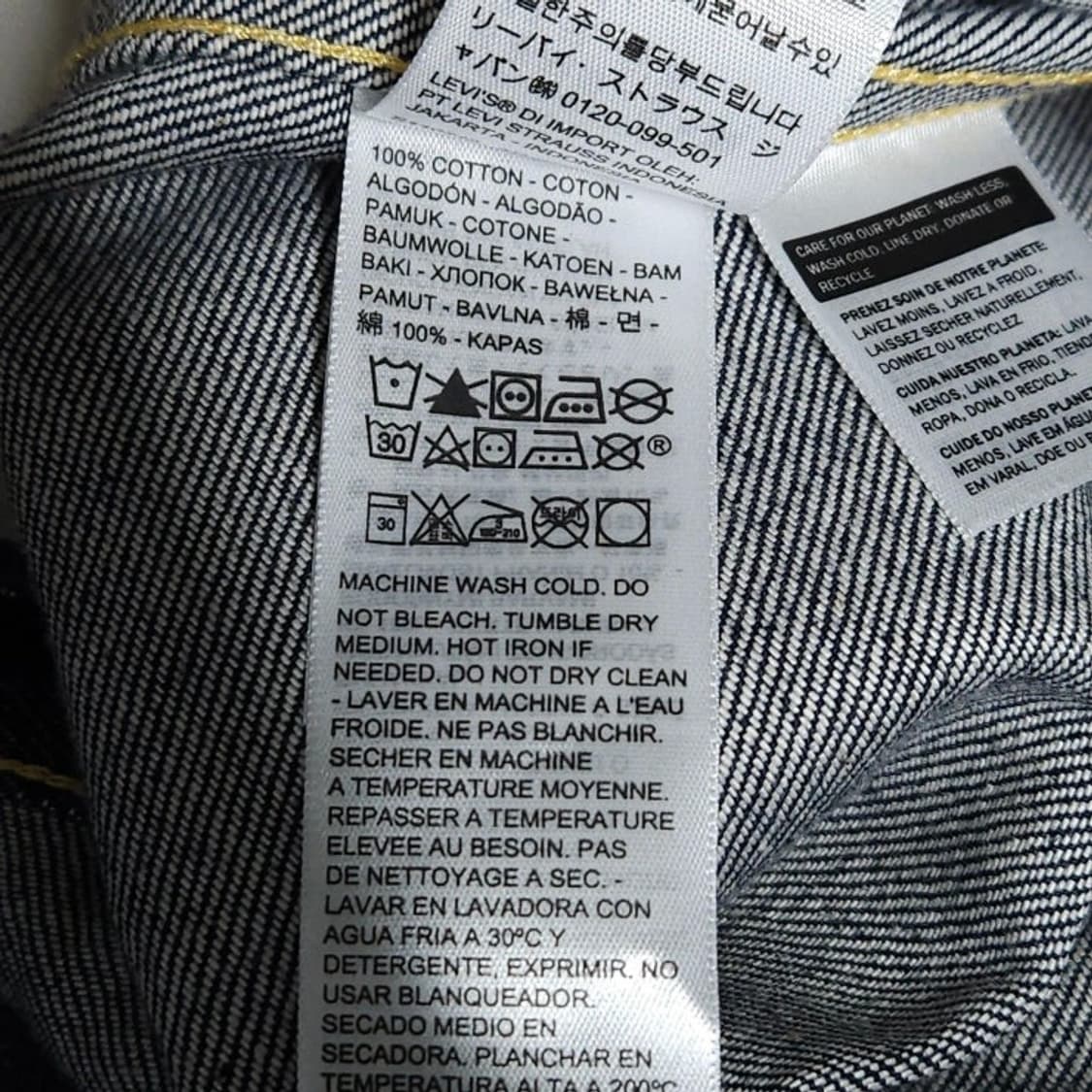 95 LEVIS 리바이스 LVC 506XX 1세대 빅E셀비지 데님 청자켓 상품이미지9