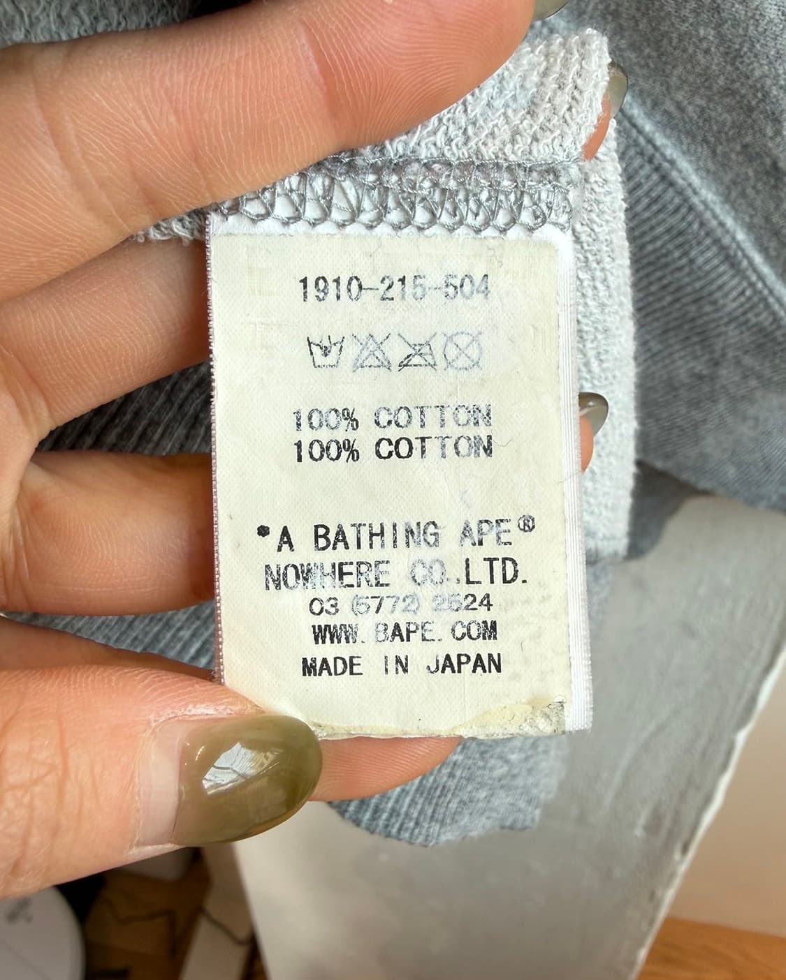 베이프 그레이 원 포인트 풀 후드집업  상품이미지9