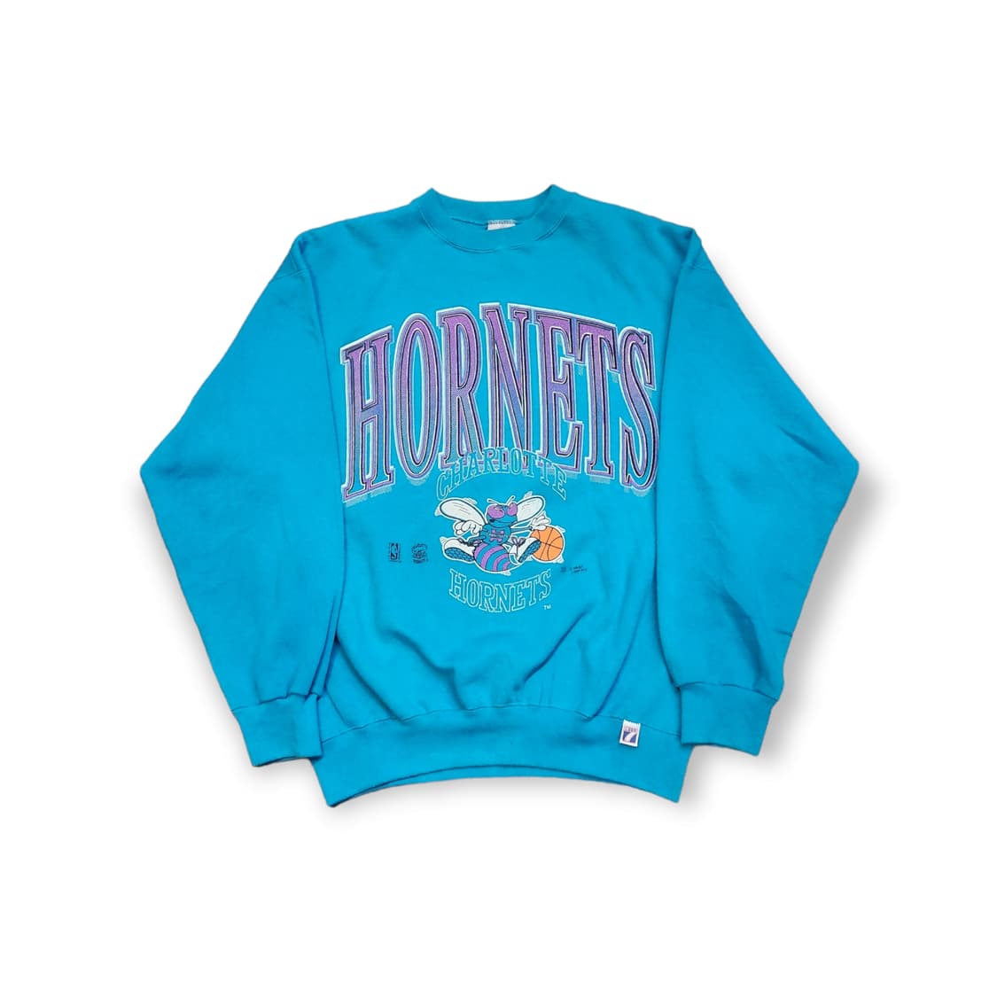 90's NBA 샬롯 호네츠 오피셜 스웻셔츠 (USA) 상품이미지1