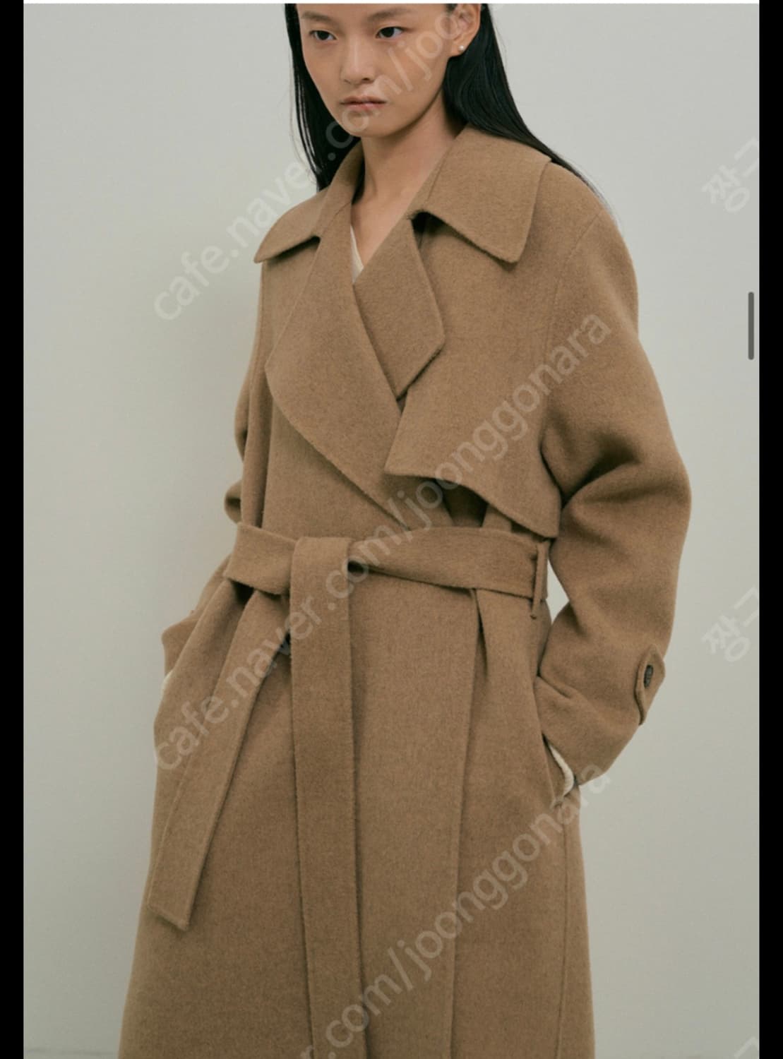 링서울 핸드메이드코트  (울 벨티드 트렌치코트) 그레이 상품이미지7