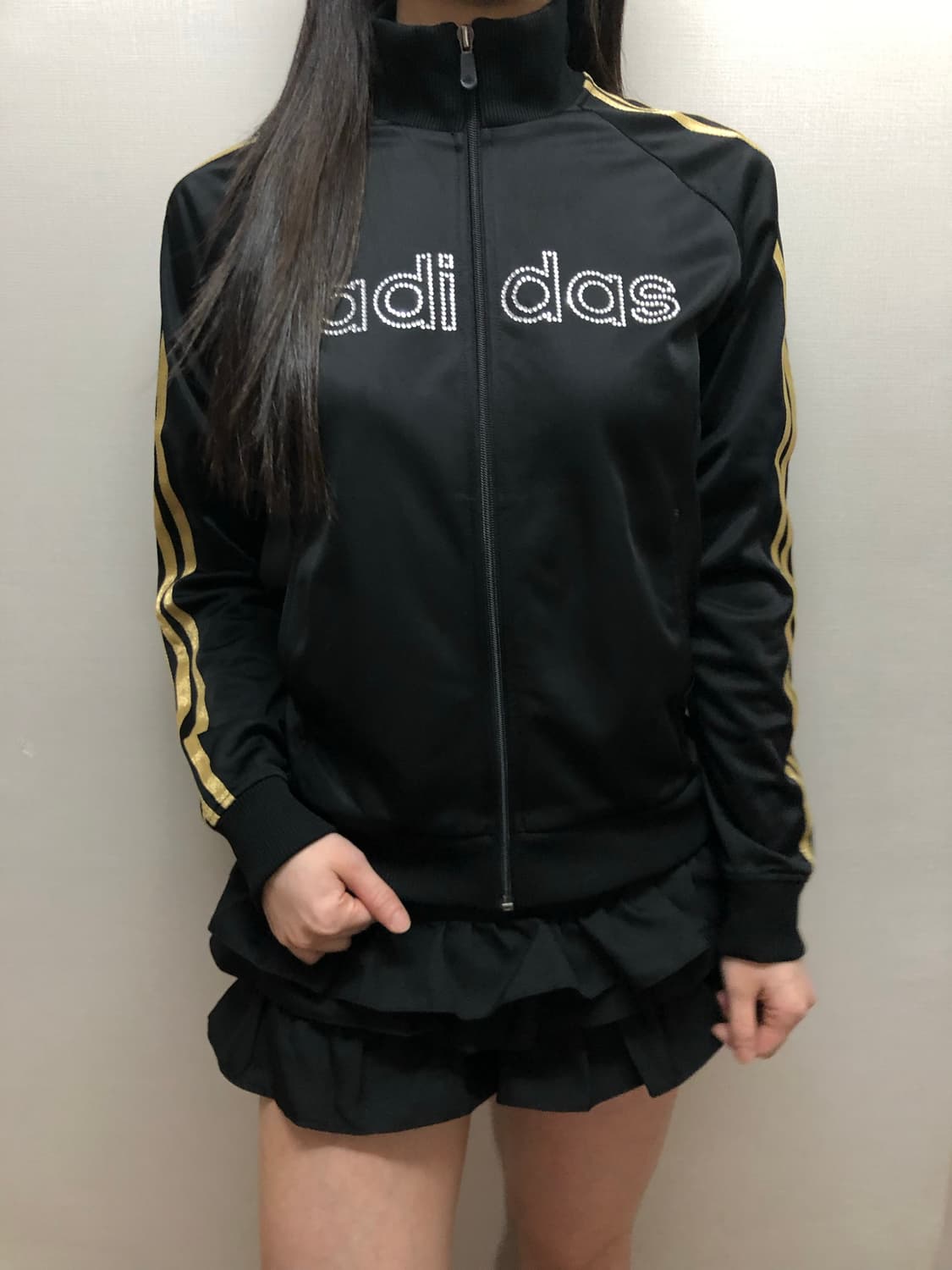 빈티지 블랙 아디다스 큐빅 져지 상품이미지2