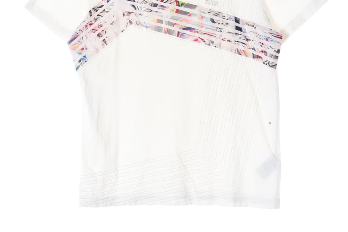 휴고보스 BOSS 그래픽 로고 코튼 반팔 티셔츠 XL 상품이미지4