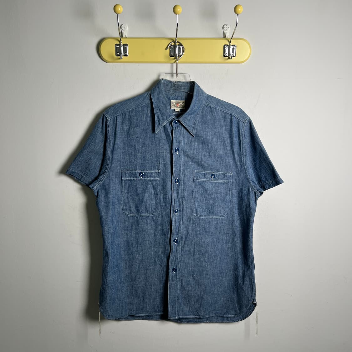 버즈 릭슨 샴브레이 데님 반팔 워크 셔츠 M 상품이미지2