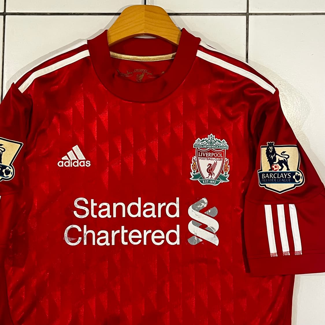 아디다스 리버풀 10-11 홈 제라드 마킹 유니폼 상품이미지4