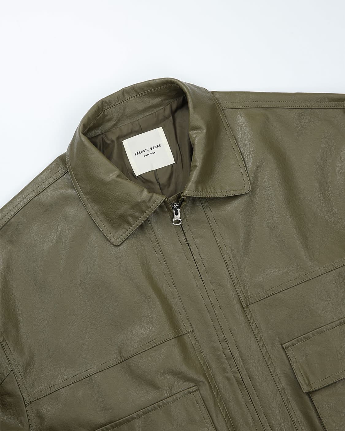 FREAK'S STORE Utility Leather Jacet 상품이미지7