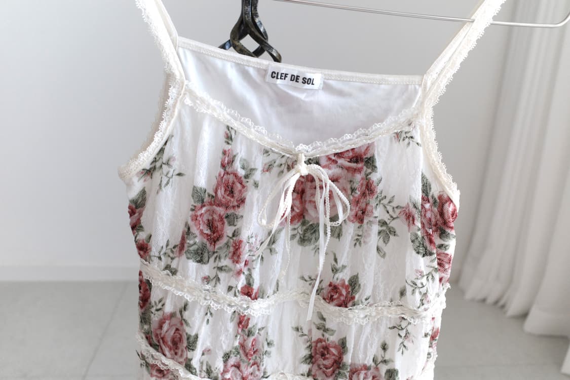 lace flower sleeveless 상품이미지3