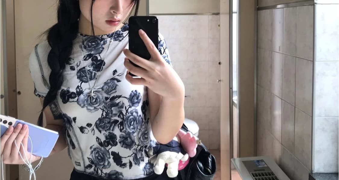 시티브리즈 플라워리 반팔 티셔츠 ivory 상품이미지2