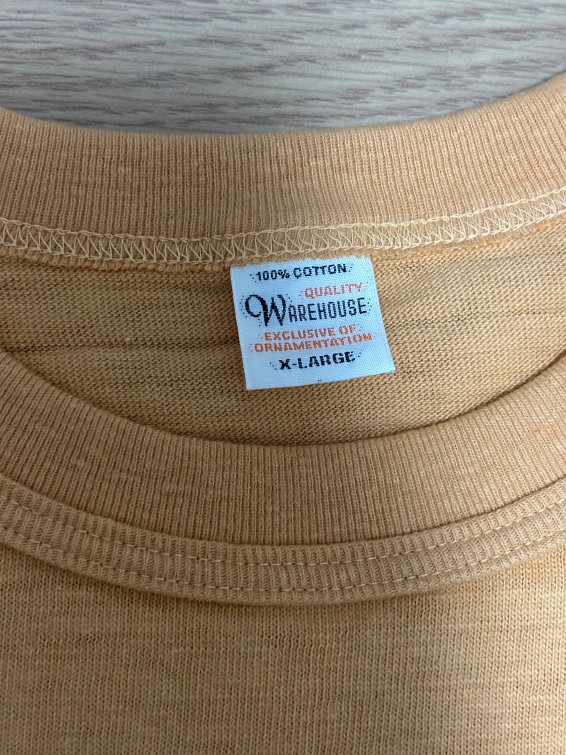 [새상품/XL] 웨어하우스 무지 천축 4601 티셔츠 상품이미지3