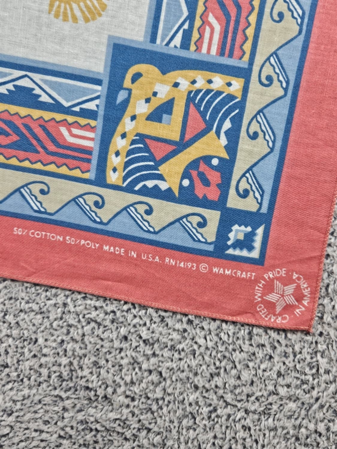 USA 나바호 아즈텍 문양 패턴 반다나 ( 54X54 ) / 10969 상품이미지3