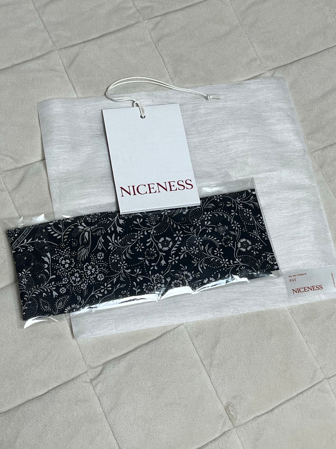 나이스네스 pat 스카프타이(블랙) 상품이미지2