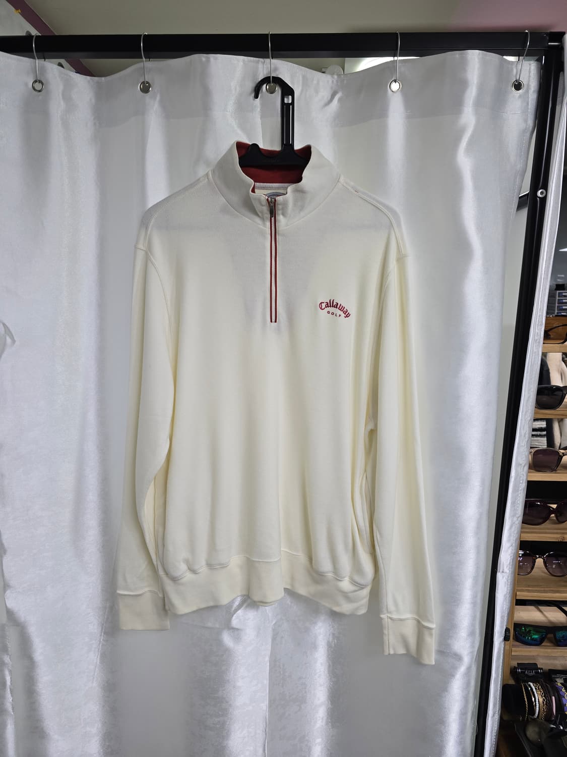 캘러웨이 골프 아이보리 하프넥 티셔츠 (1486) 상품이미지1