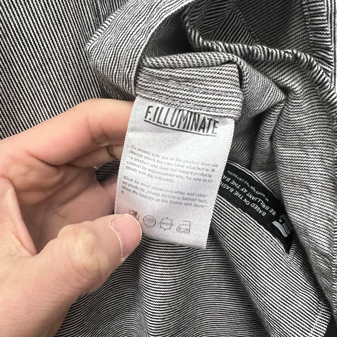 필루미네이트 스트라이프 옥스포드 셔츠 남방 L 상품이미지4