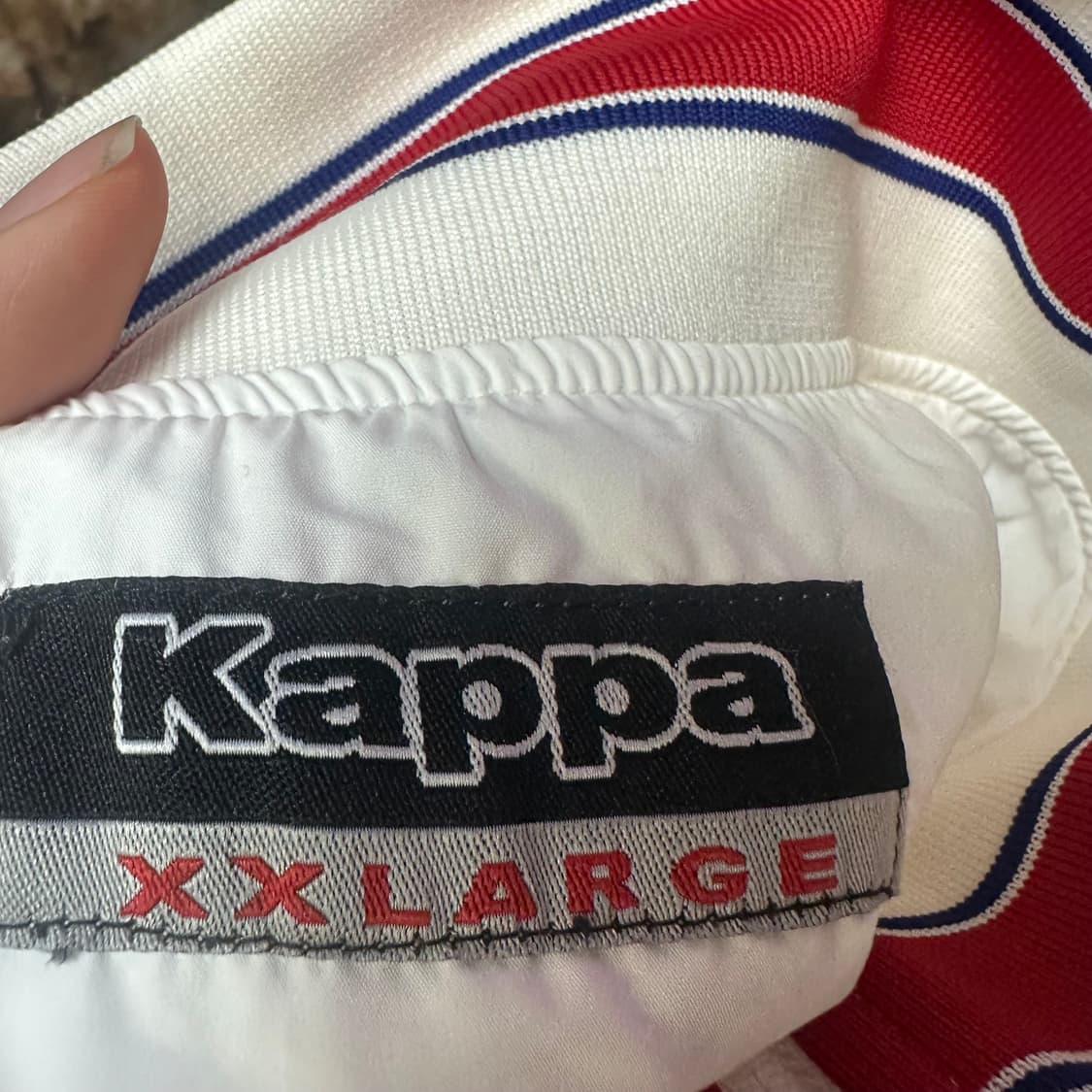 카파 빈티지 올드스쿨 잉글랜드 화이트바람막이 XXL 상품이미지4