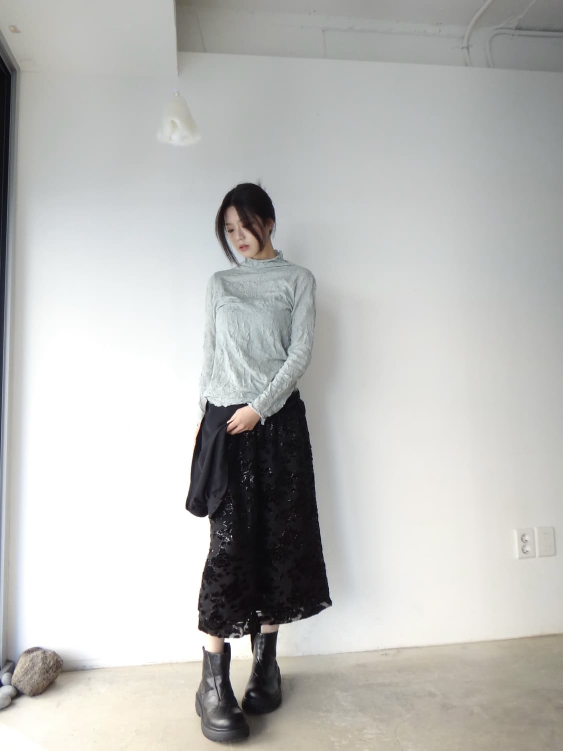 Cotton candy sleeveless top / sky blue 상품이미지1