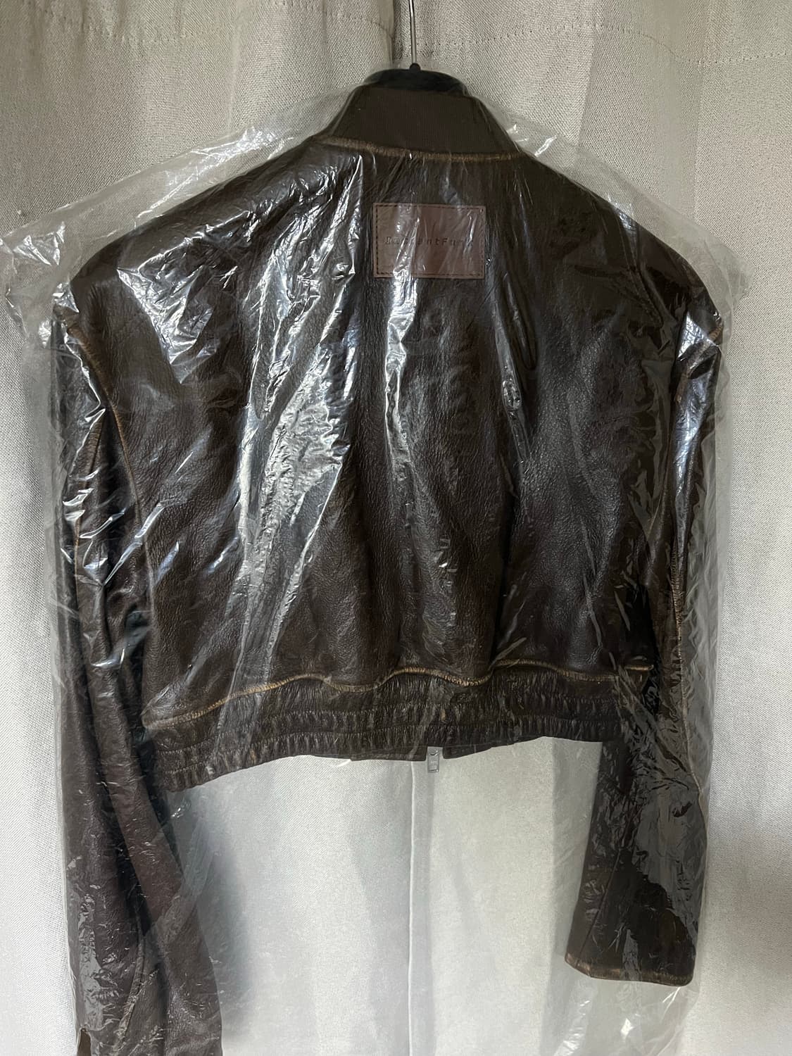 새상품/구할수없는/약10%저렴)인스턴트펑크 빈티지레더블루종자켓-브라운FR 상품이미지8