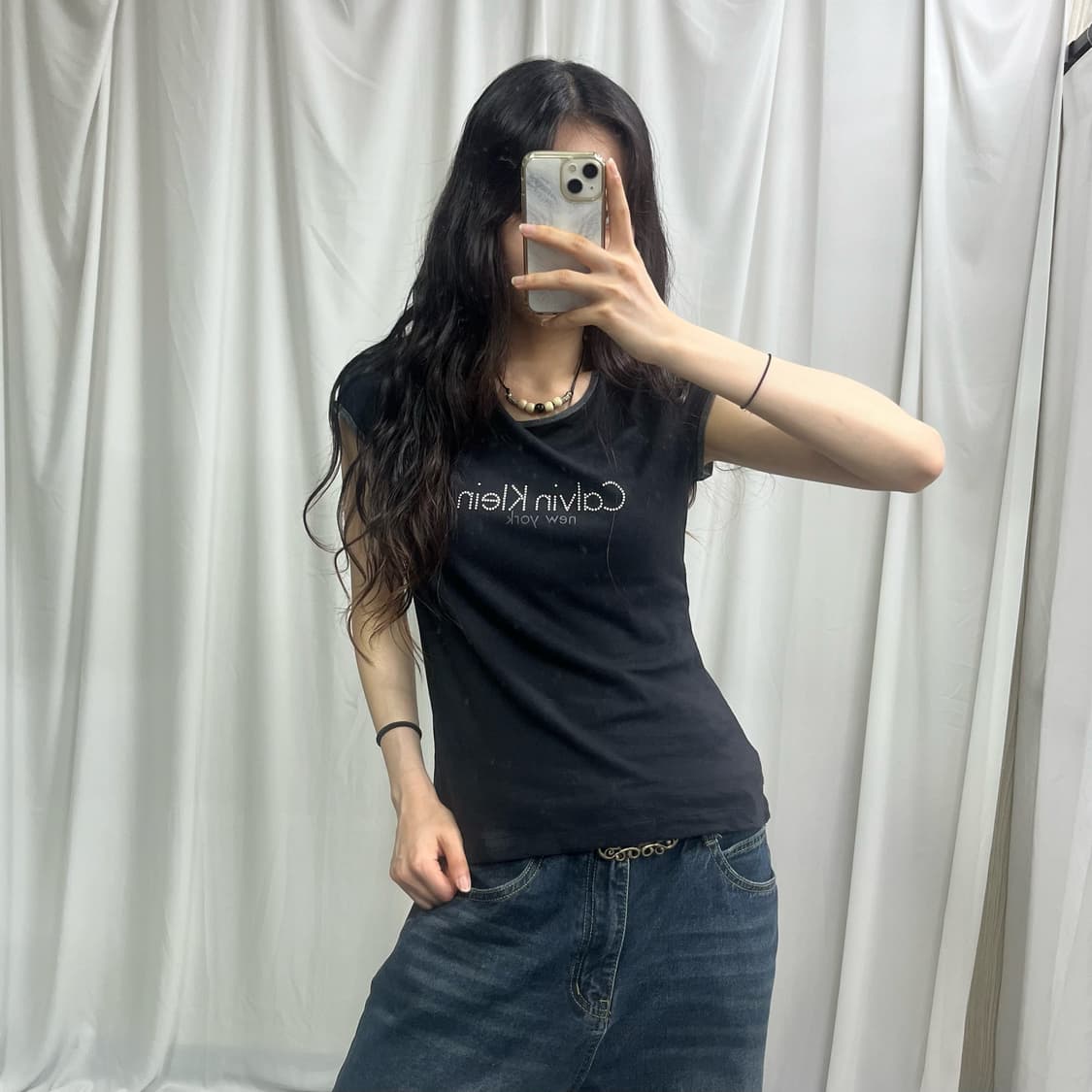 Calvin Klein cubic charcoal T-shirts 상품이미지2