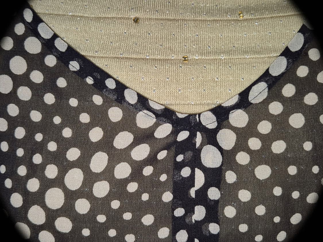 Vintage 02 Dot layered knit top 상품이미지3