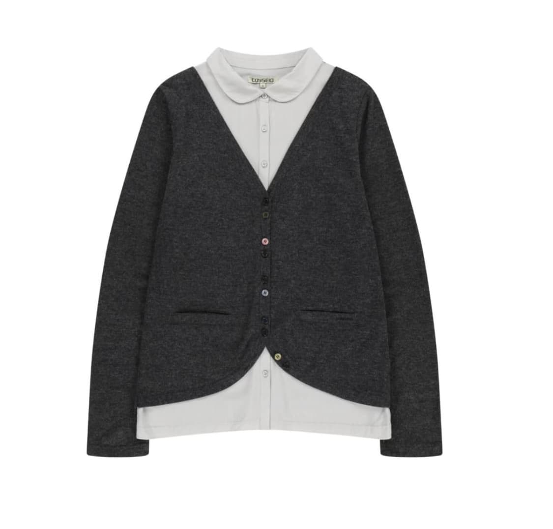 새상품 1)코이세이오 레이어드 셔츠 가디건 상품이미지1