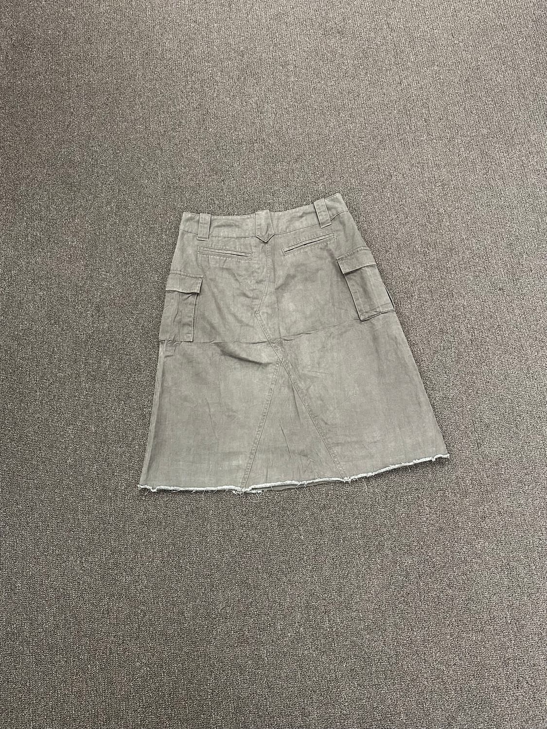 M)Japanese vintage 브라운 카키 카고 스커트 상품이미지7