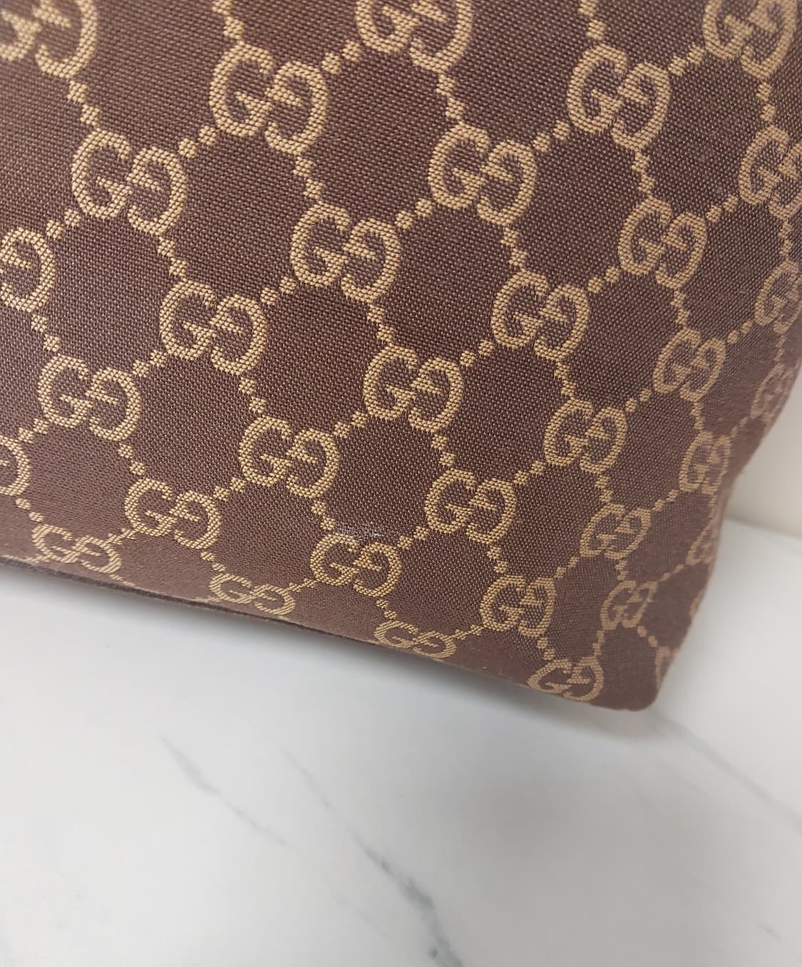 [정품] 구찌 자가드 캔버스 숄더백 토트백 상품이미지5