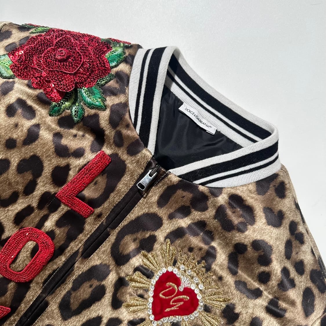 돌체 앤 가바나 레오파드 봄버 블루종 자켓 상품이미지4