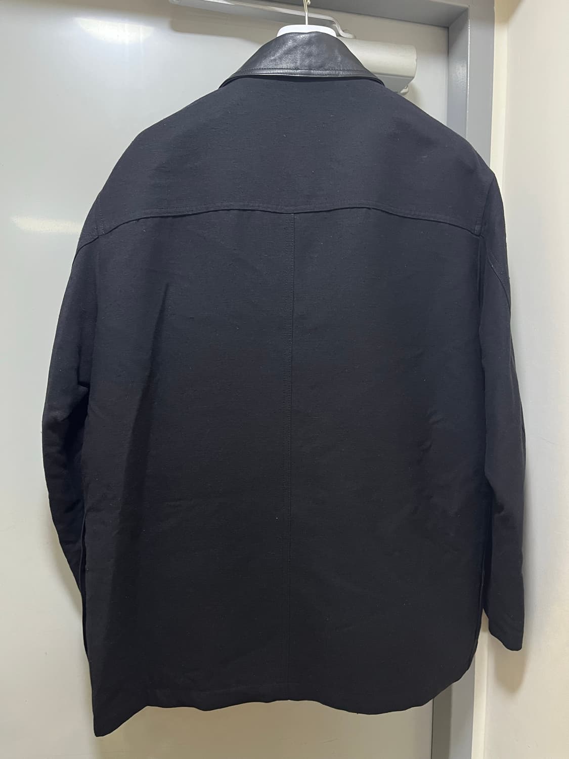 [M] 유스X호호시 레더 카라 헌팅자켓 상품이미지5