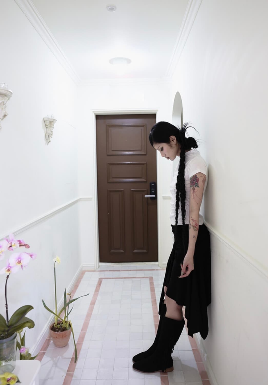 Shirring unbal wrap skirt 상품이미지2
