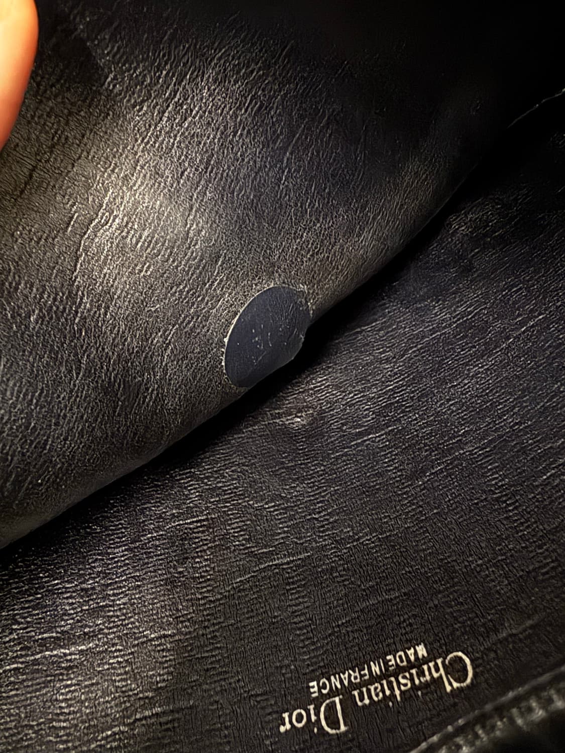 디올 빈티지 네이비 모노그램 트로터 숄더백 상품이미지9