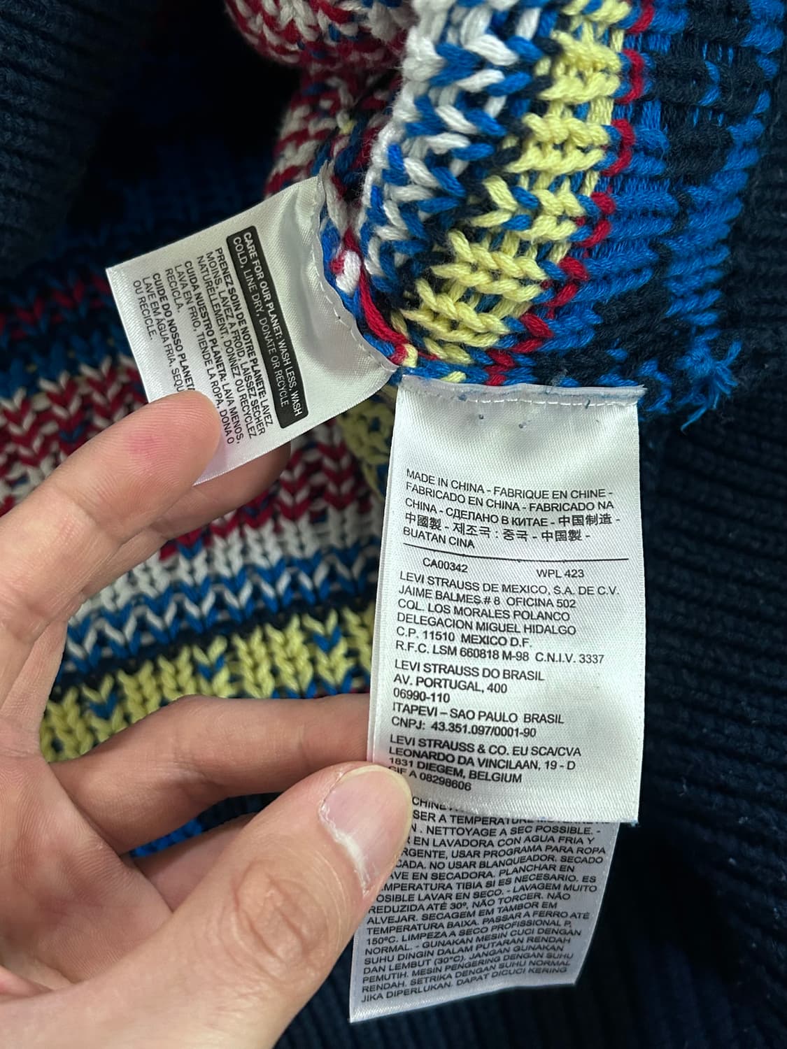 2013 리바이스 페어아일 패턴 코튼 니트 상품이미지5