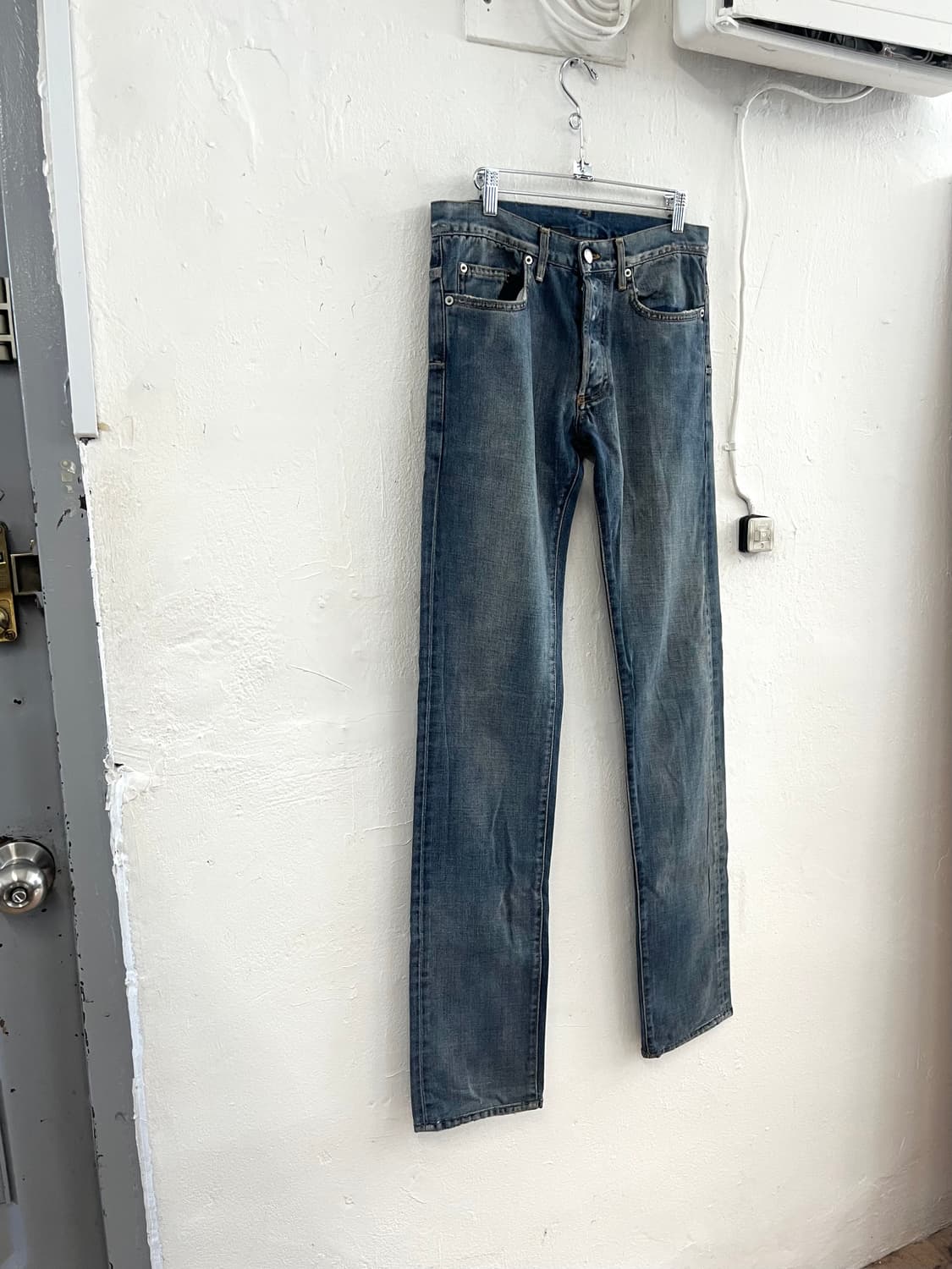 디올 옴므 08FW 오일 워싱 데님 팬츠 상품이미지2