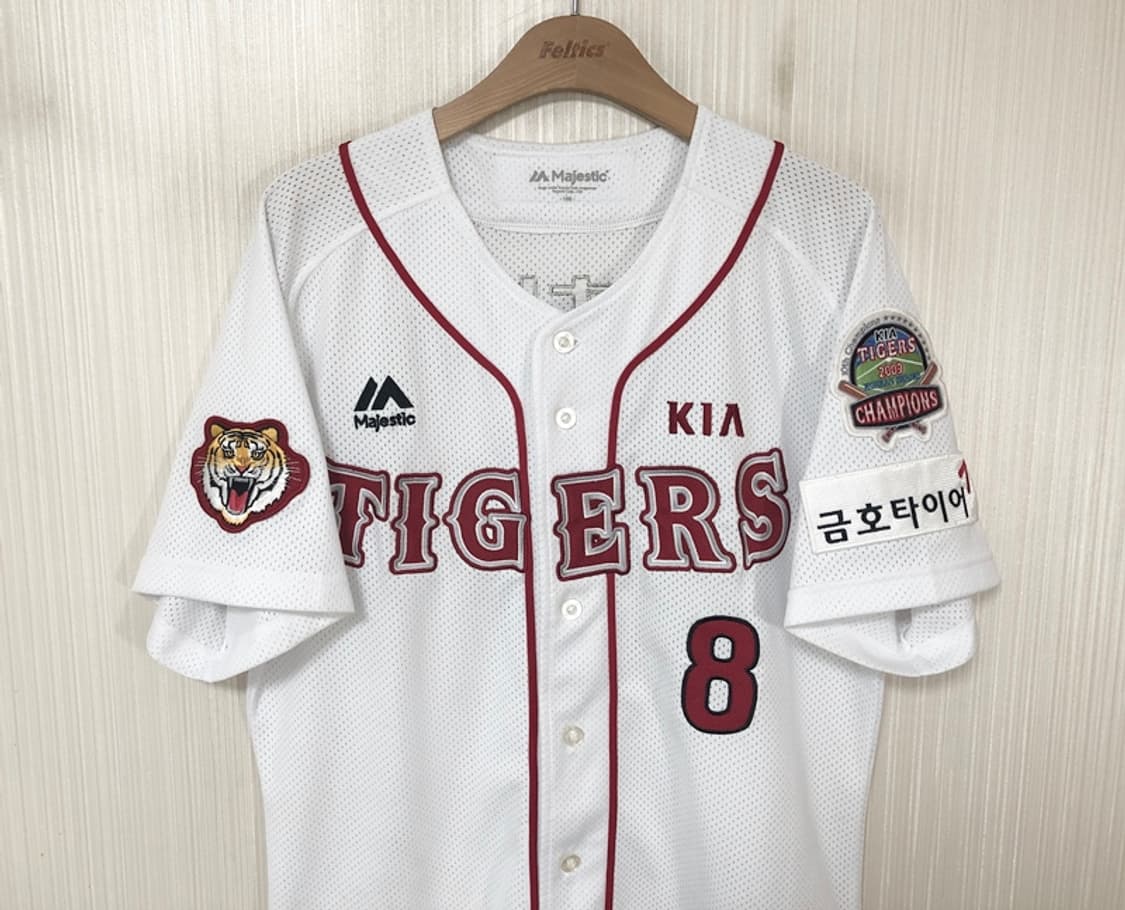KBO 마제스틱 기아타이거즈 2009 챔피언스져지 100 #8 안치홍 상품이미지2