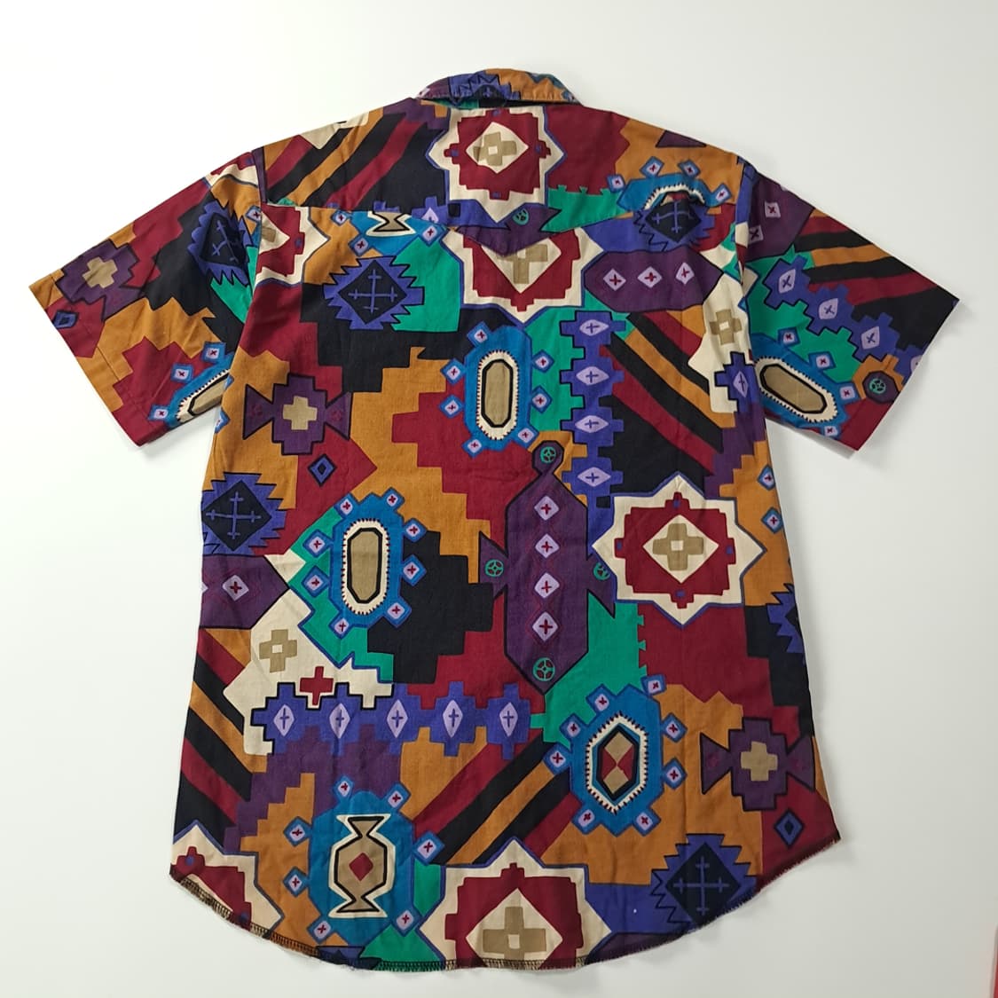 CK368 L 랭글러 90s 아즈텍패턴 웨스턴 반팔 셔츠 남방 상품이미지5