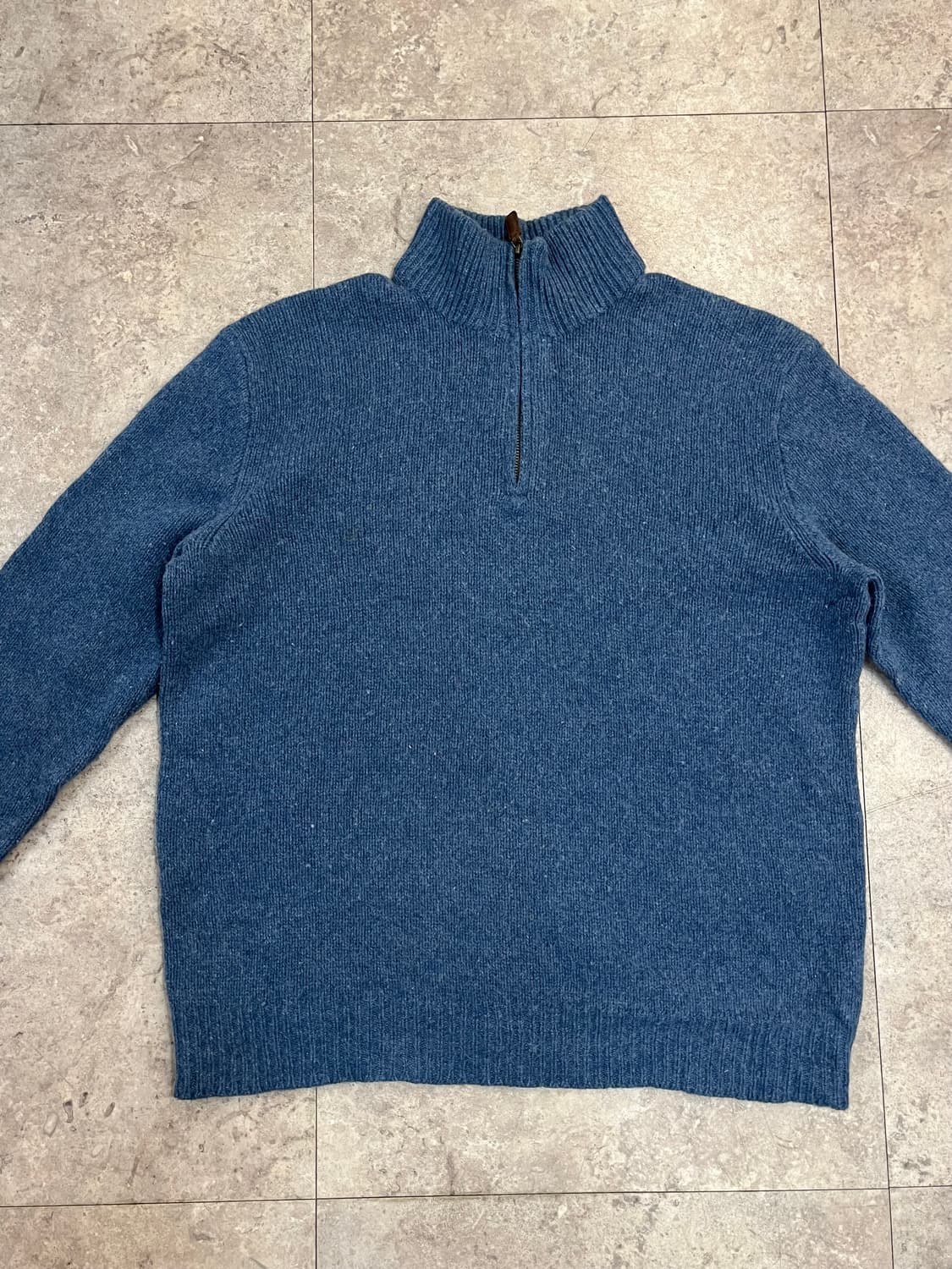 폴로 랄프로렌 반집업 니트 블루 XL #csz2433 상품이미지5