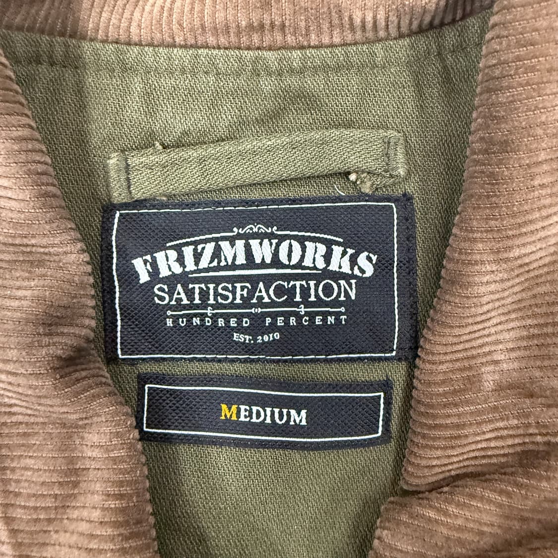 (M)프리즘웍스 FRISMWORKS 덱자켓(올리브,투웨이지퍼) 상품이미지2