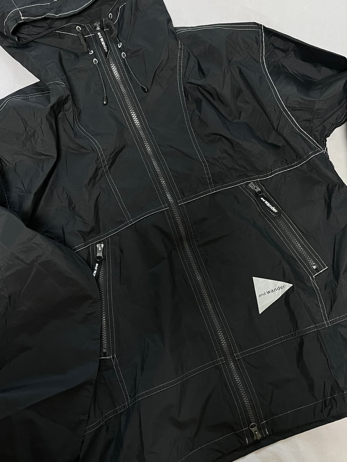 앤드원더 퍼텍스 윈드 자켓 블랙 XL 상품이미지2