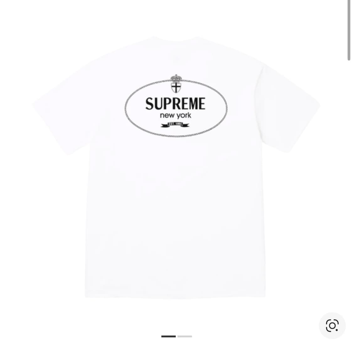 슈프림 크레스트 반팔 티셔츠 M 상품이미지1