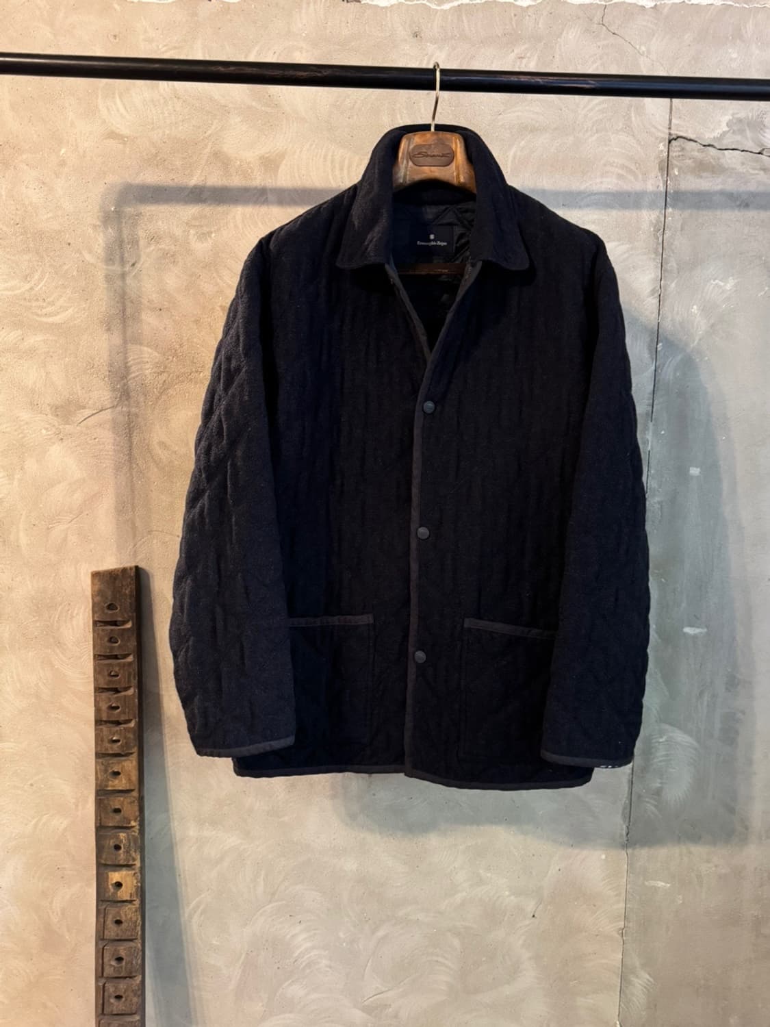 에르메네질도 제냐 퀼팅 트위드 자켓 100 상품이미지3