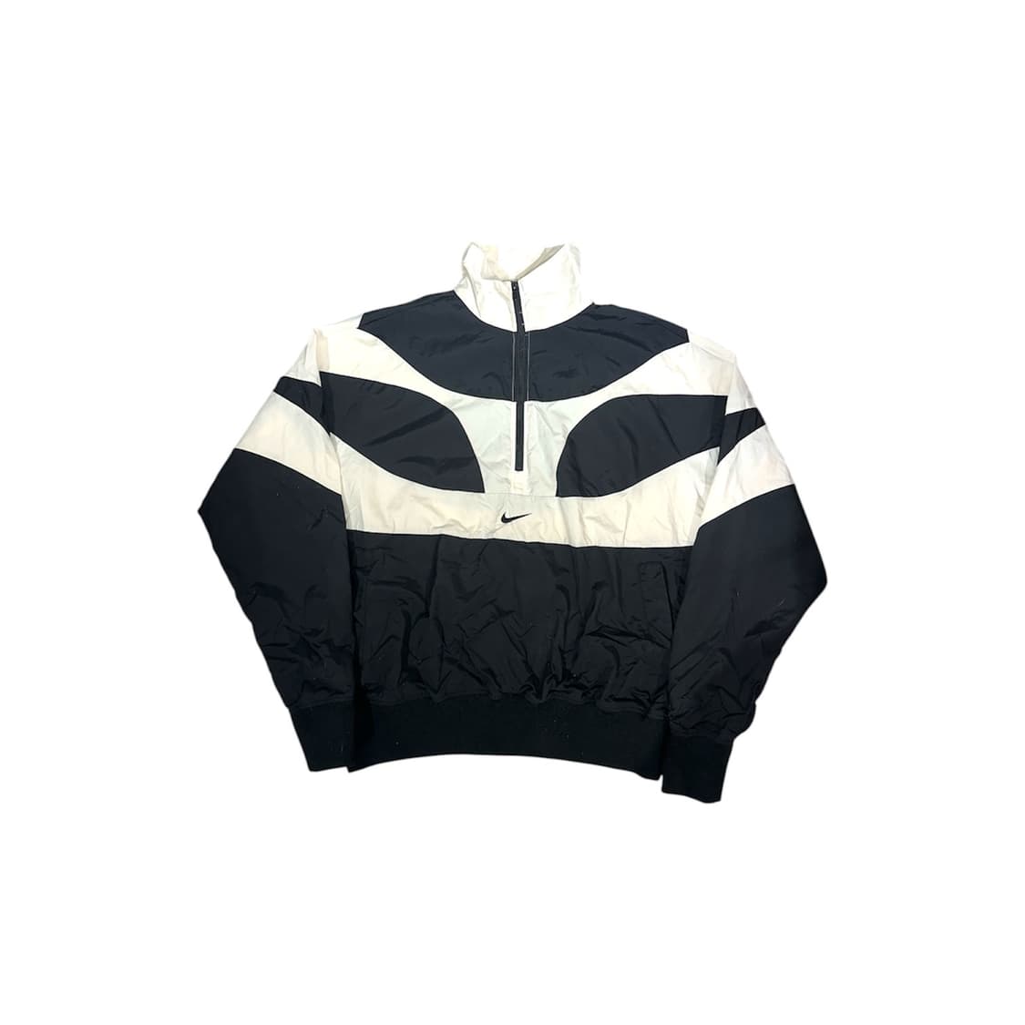 나이키 블랙 화이트 올드스쿨 오버핏 아노락 바람막이 자켓  상품이미지5