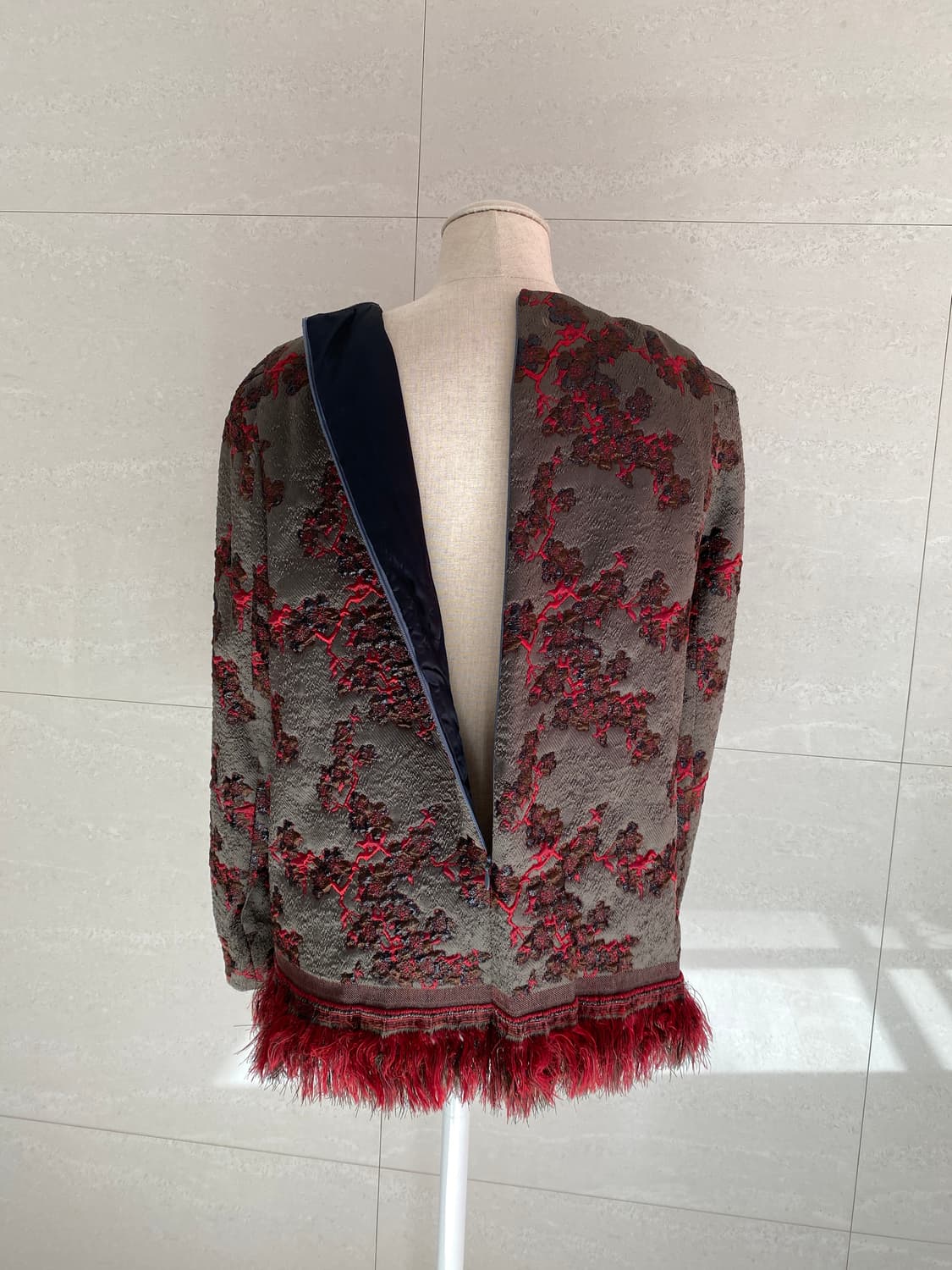 그리스 반 노튼 여성 자카드 탑 38사이즈 상품이미지3