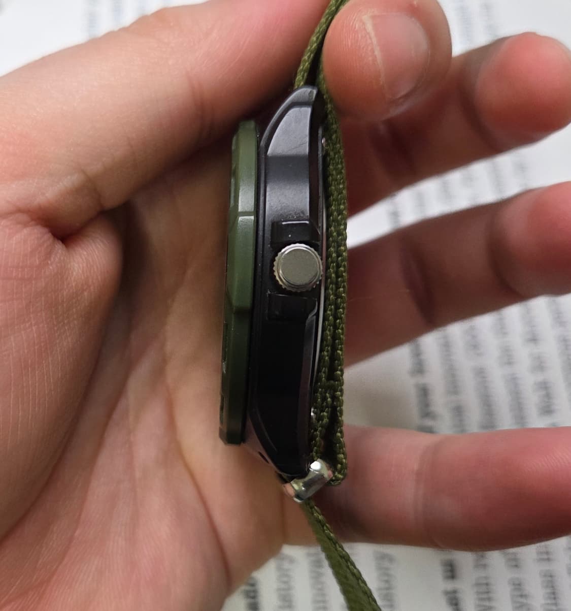 빈티지 카시오 데이데이트 블랙카키 아라빅숫자 인덱스 쿼츠 ver.
 상품이미지6