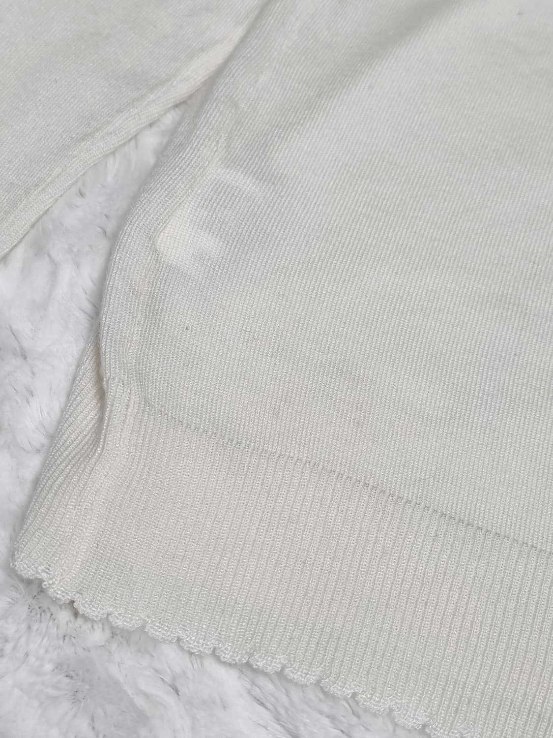 일본 빈티지 일브 아이보리 레이스 니트 상품이미지4