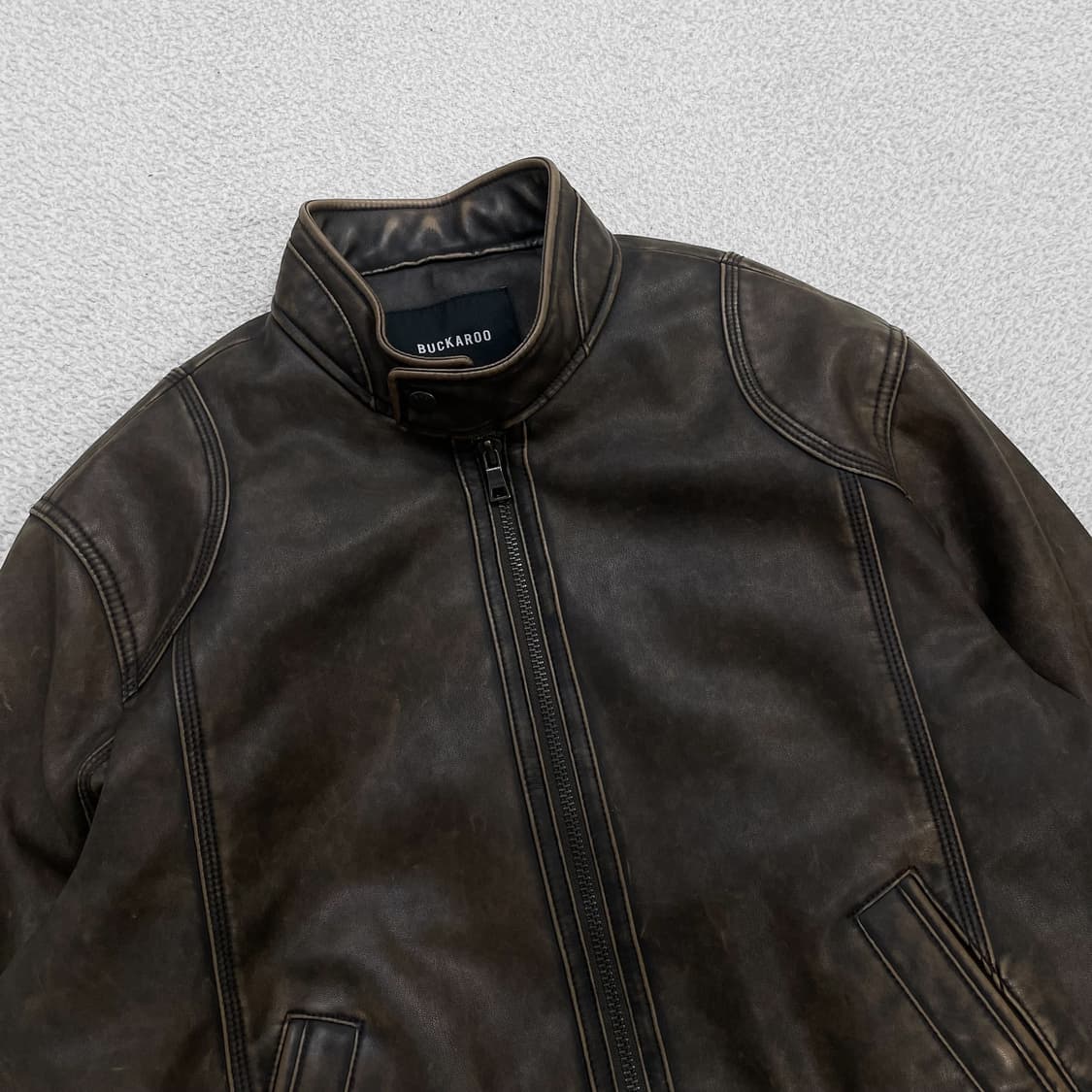 버커루 Buckaroo 스탠다드 에코 레더 자켓 상품이미지2